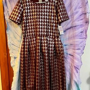 Lularoe Amelia XL NWT Quilted metallic!